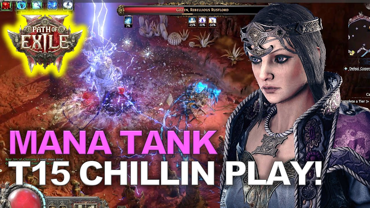 MANA TANK CHILLIN IN T15 MAP! | POE 2 #pathofexile2 #gameplay #boss