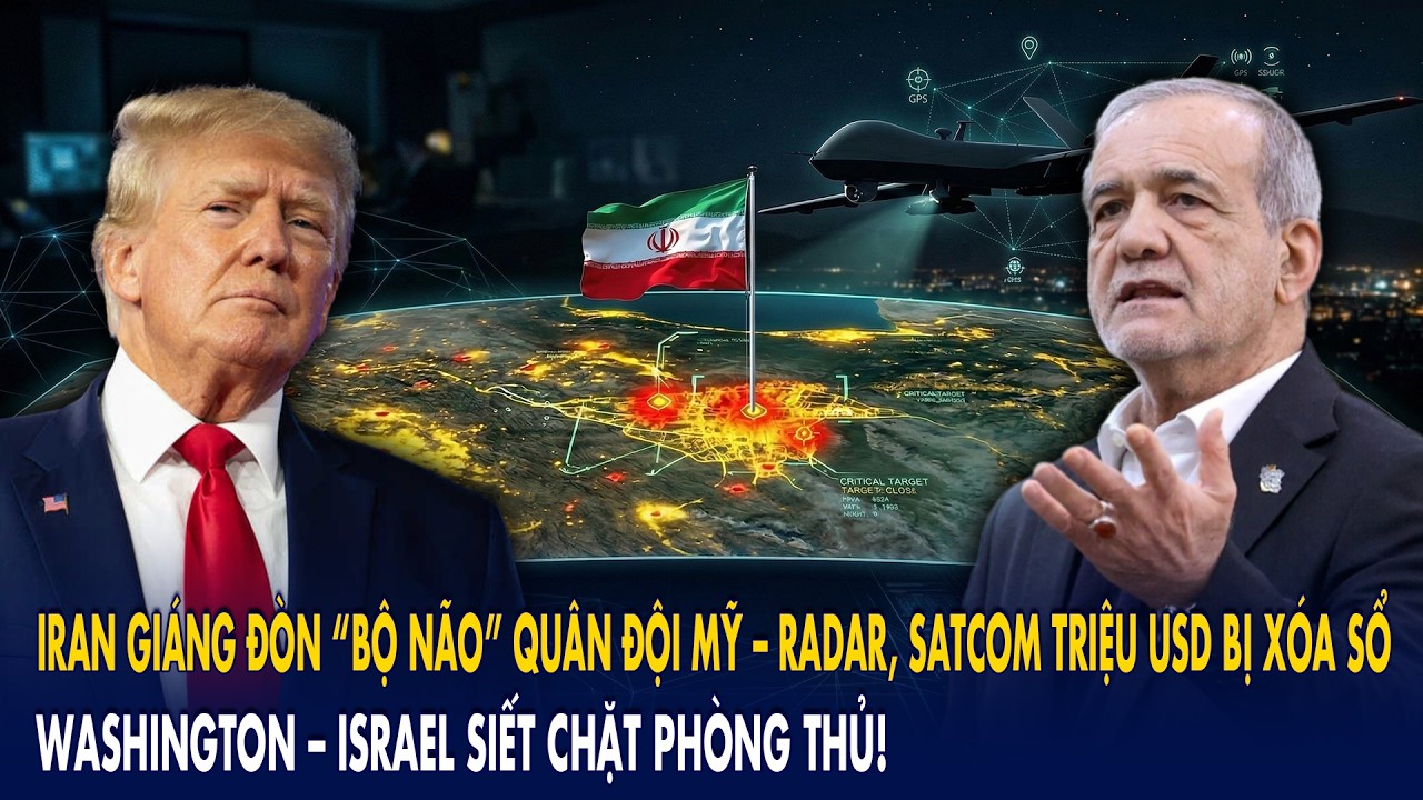 Iran giáng đòn “bộ não” quân đội Mỹ – radar, satcom triệu USD bị xóa sổ: Israel siết chặt phòng thủ!