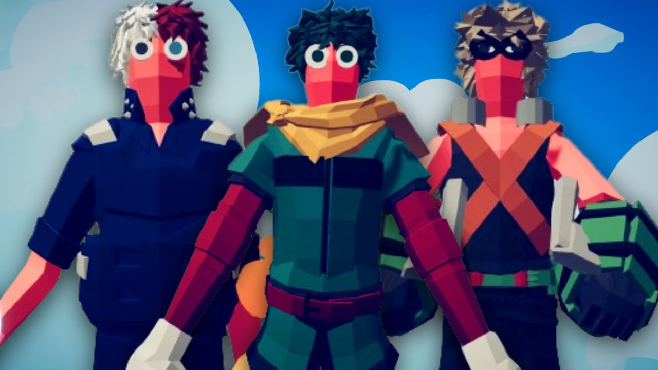 DEKU + BAKUGO + TODOROKI (MHA) VS EVERY UNIT IN TABS | Totally Accurate Battle Simulator