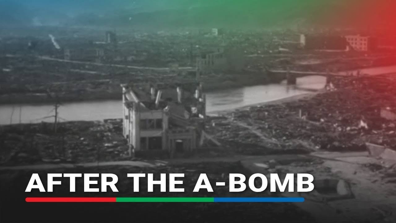 File footage of Hiroshima and Nagasaki after the atomic bombings