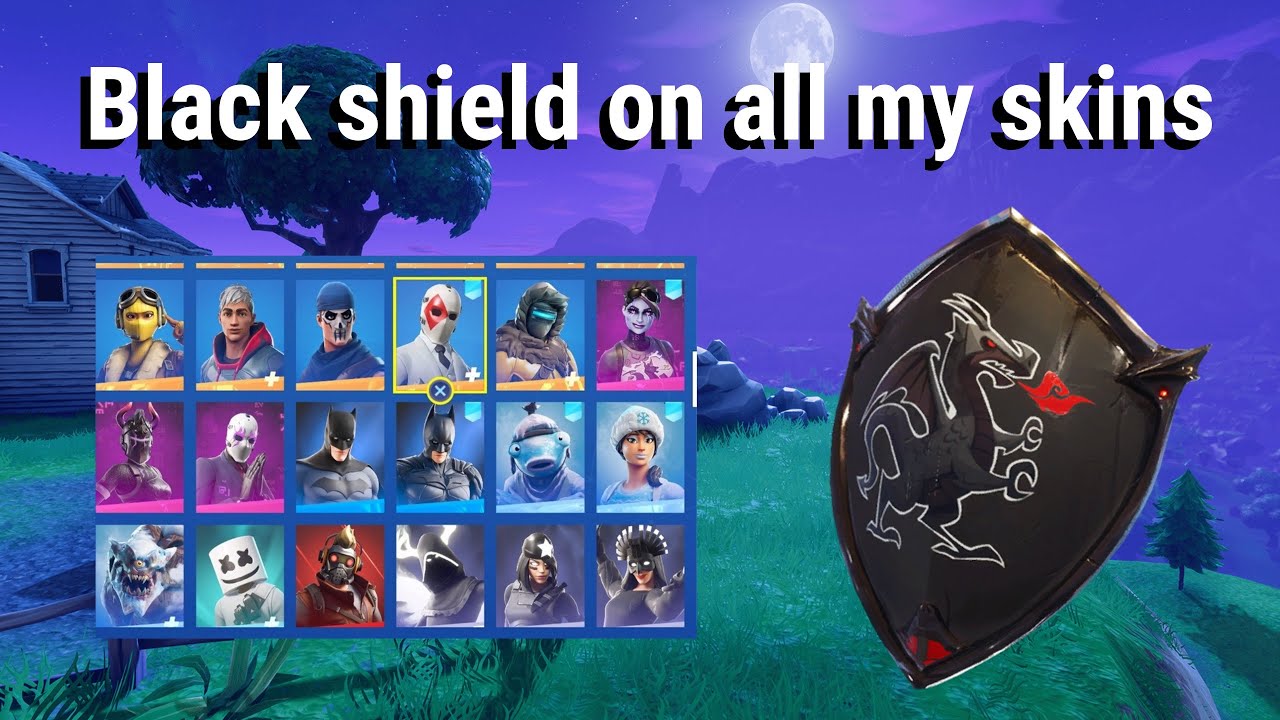 Fortnite - Black Shield on all my skins!