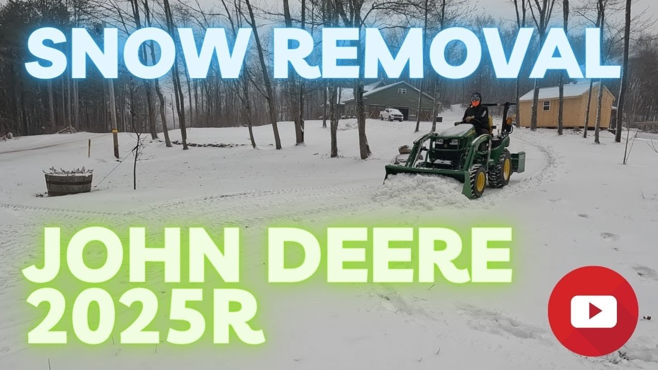 Plowing Snow with the John Deere 2025r