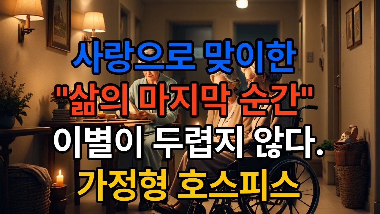 삶의 마지막 순간, 이별이 두렵지 않다,