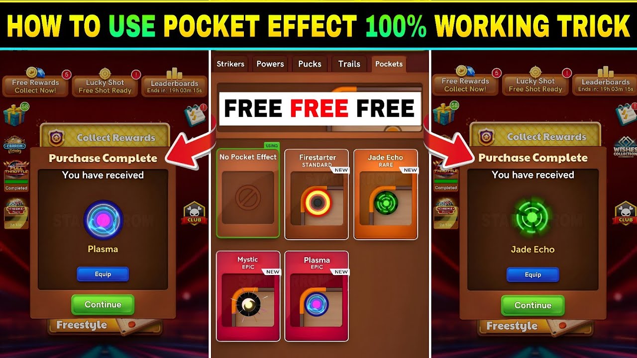 Unlock Pocket Effects 100% Working Trick ✅