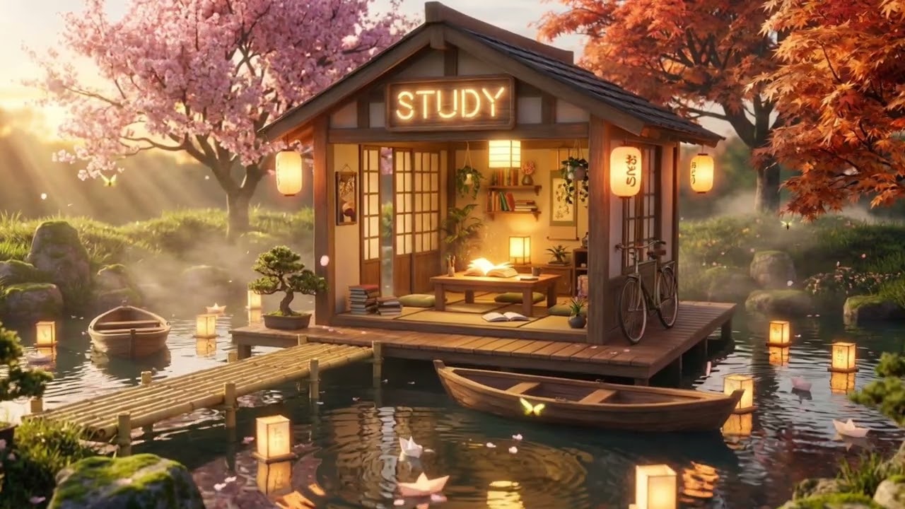 Sakyra Autumn Hideout 🌸 | Japanese Chill Lo-Fi for Study / Relax / Work ☕