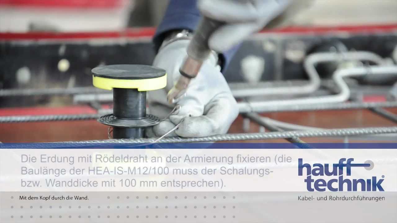 Montage Erdungsdurchführung