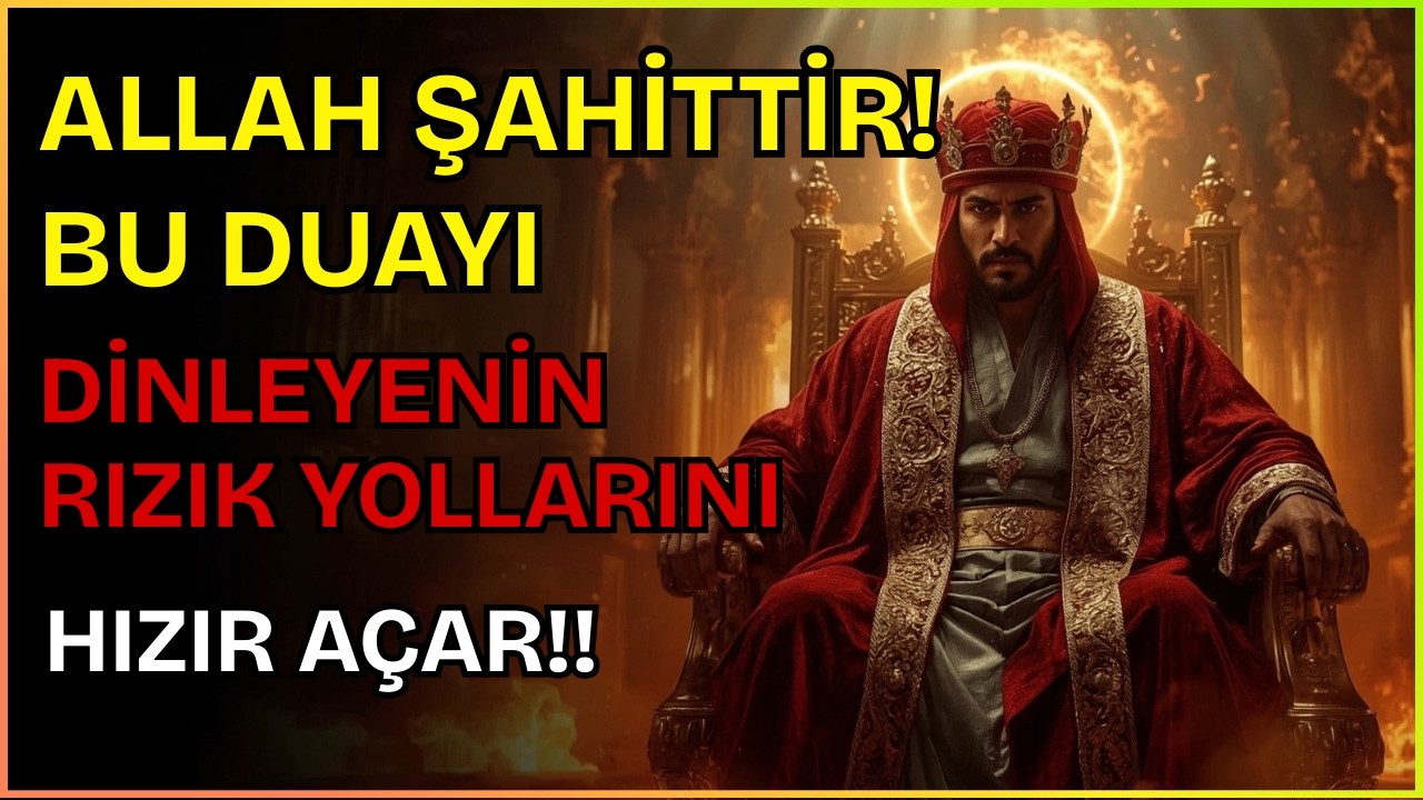 ALLAH ŞAHİTTİR! BU DUAYI DİNLEYENİN RIZIK YOLLARINIHIZIR AÇAR! 🤲