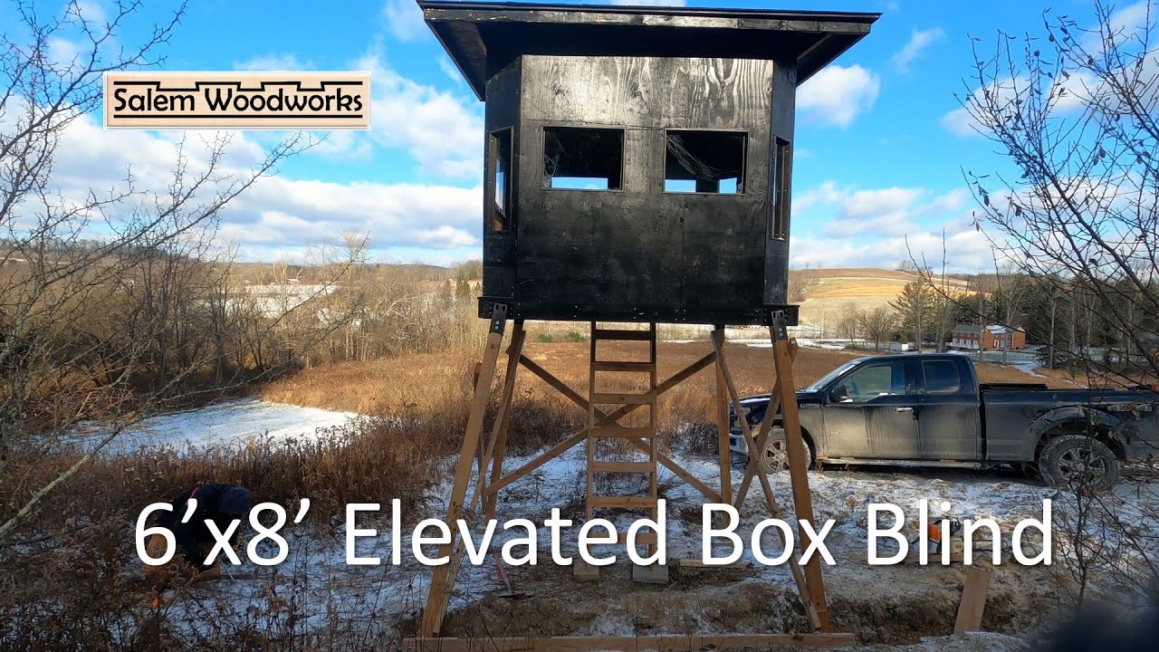 Building a 6x8 Octagonal Elevated Box Blind (with complete plans)
