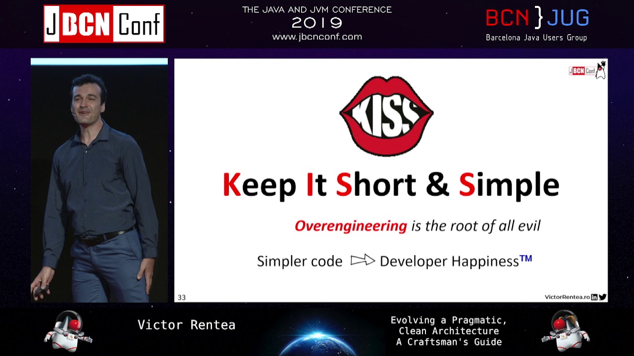 Evolving a Pragmatic, Clean Architecture - A Craftsman's Guide by Victor Rentea at JBCNConf'19