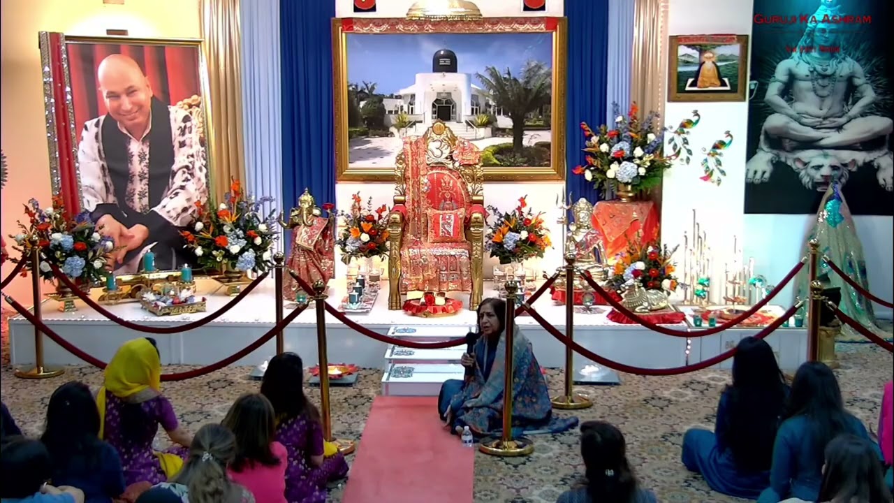 Satsang By Neena Aunty - Guruji Ka Ashram - New Jersey - USA - Somerset Temple