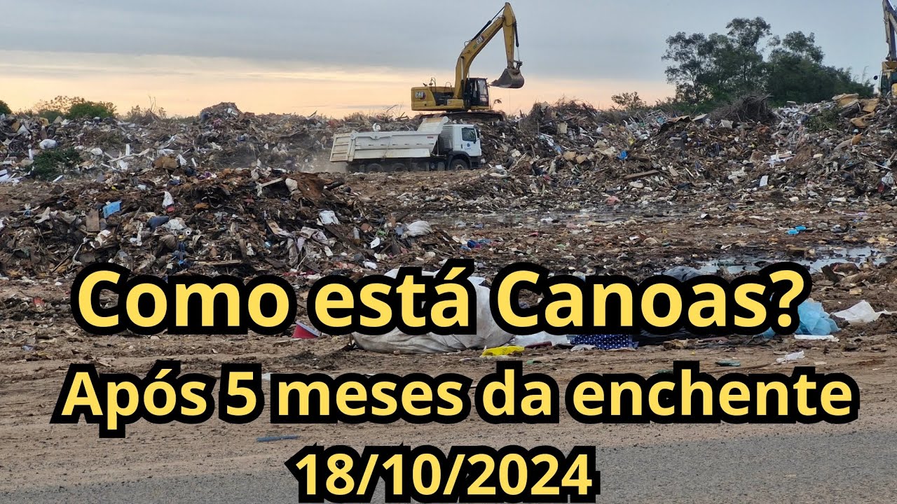 Após 5 meses,Canoas ainda tem pontos de descarte com lixos da enchente...