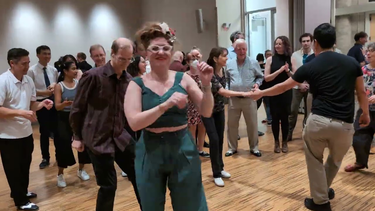 2025-11-29 Uptown Swing Dance 16 Tony aurelie jam, Gordon Webster Band, Congregation KI, Brookline
