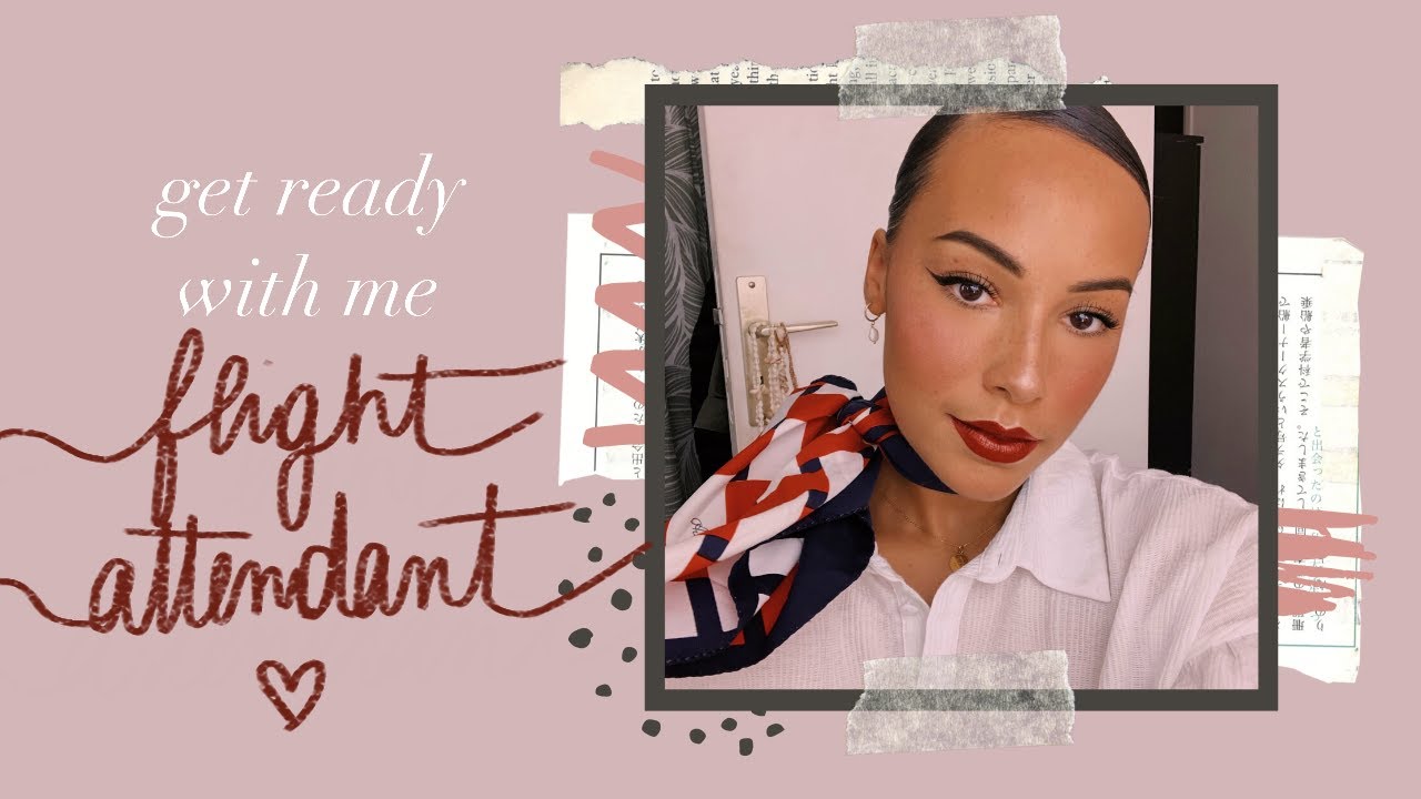 *GRWM* |  FLIGHT ATTENDANT HAIR & MAKEUP 💋💄