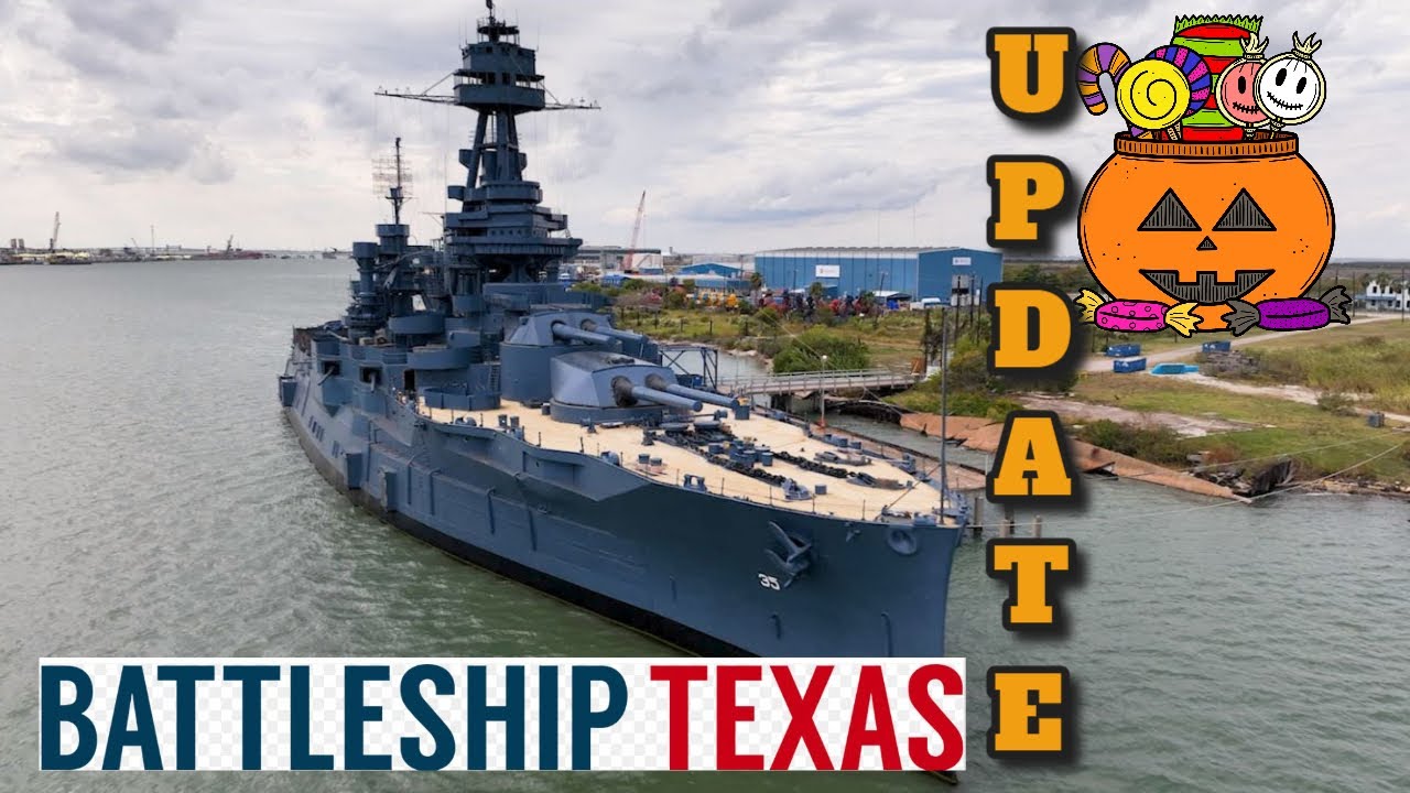 Призрачные корпуса и каски: Хэллоуинское обновление реставрации линкора «Техас»!