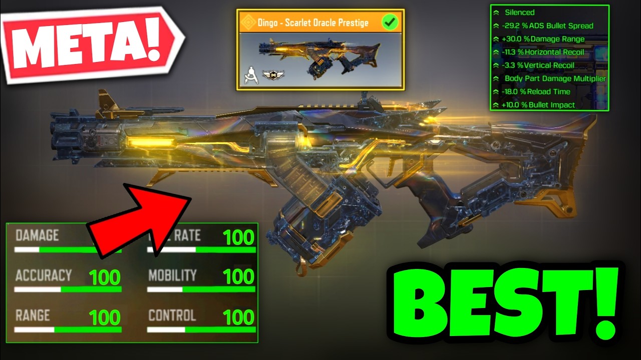 *NEW* DINGO Best Gunsmith Build | DINGO Best Attachments COD Mobile | Dingo Best Loadout CODM