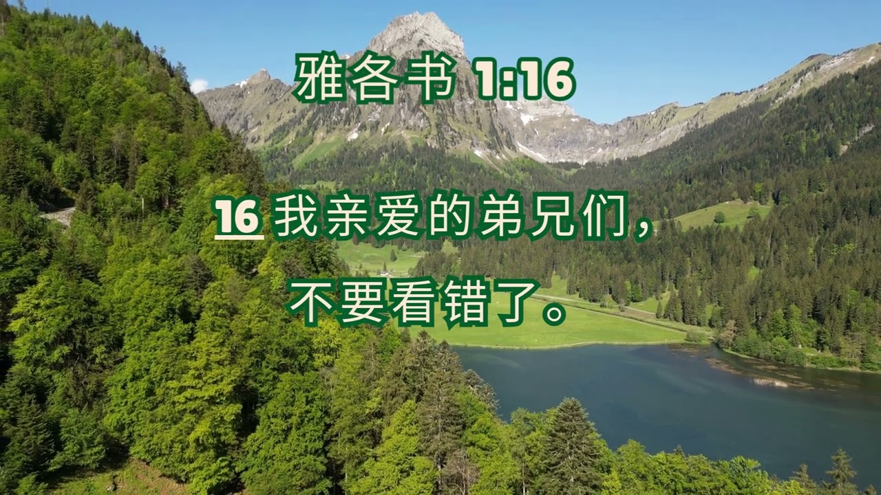 【看错了】雅各书 1:16