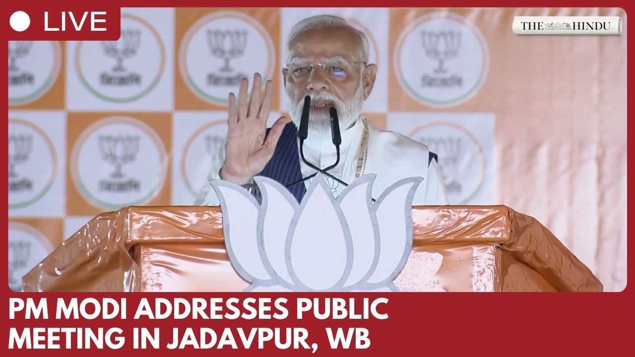Premier Modi dołącza do wiecu Vijaya Sankalpa w Jadavpur w Bengalu Zachodnim