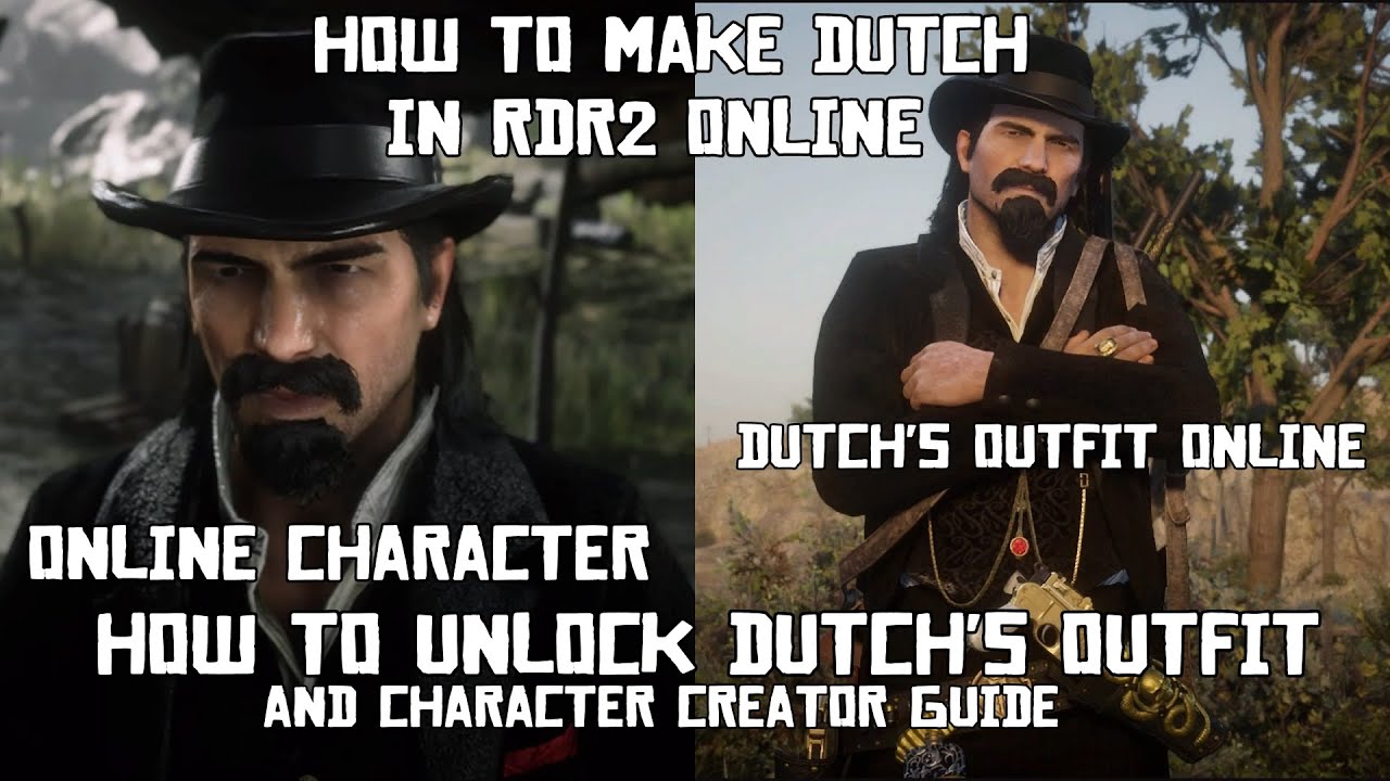 How to create Dutch in RDR2 Online Outfit and Character Creator Guide