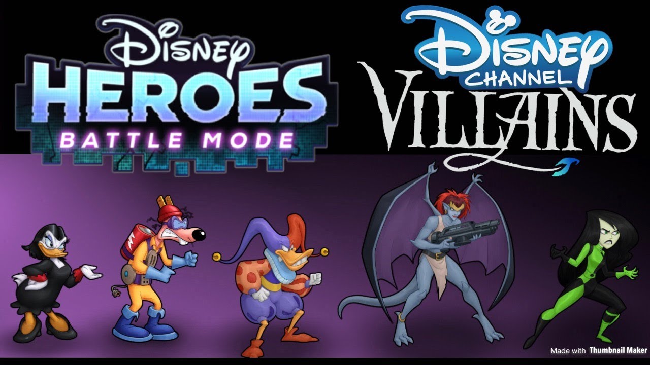 TV SHOW VILLAINS TEAM - Disney Heroes: Battle Mode - Shego, Demona, Quackerjack, Megavolt, & Magica