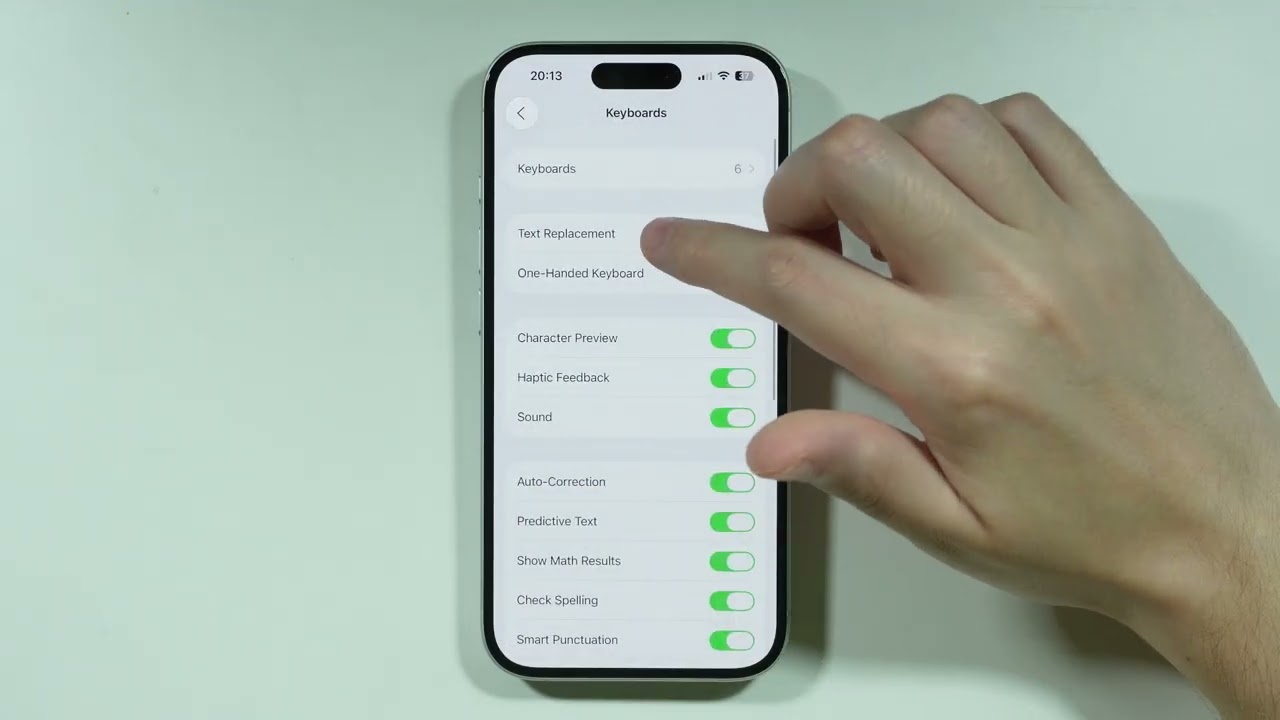 iPhone 17: как найти настройки клавиатуры