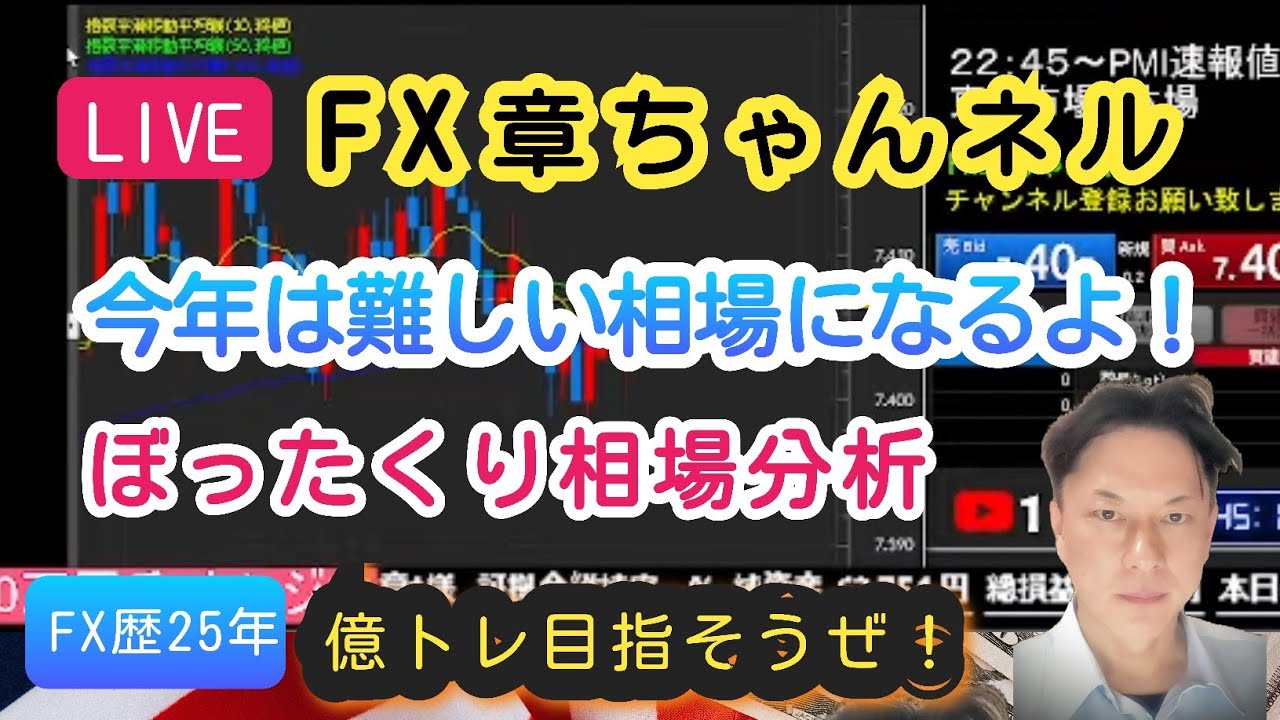 【FX生配信】大爆損！天井ロング耐え抜きます！レートぼったくり！