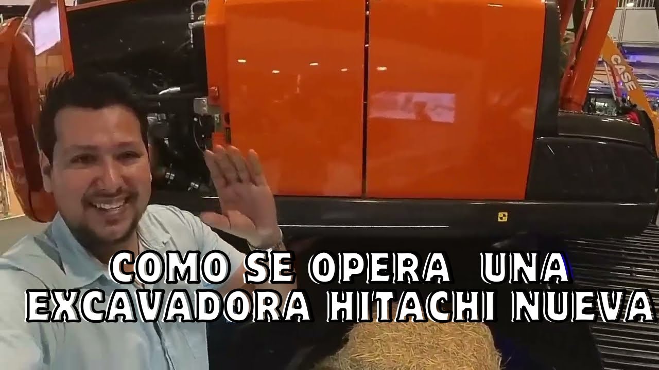 aprende como se opera una excavadora hitachi 210 nueva y todo lo que trae esta maquina