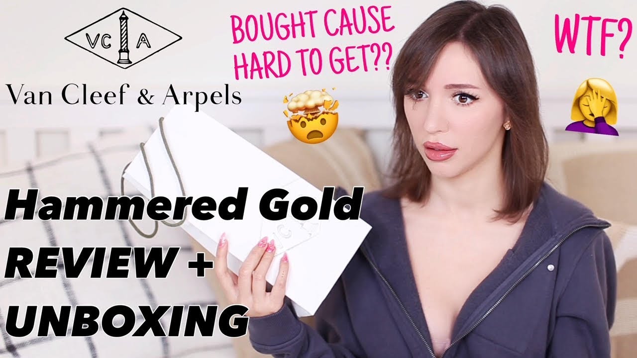 Распаковка Van Cleef. Подробный обзор Hammered Gold + крупные планы | Сибилла Мираж