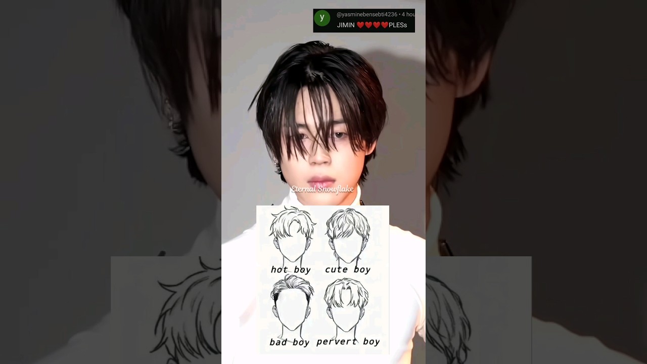 Jimin in different hairstyle✨️ #bts #jimin #fyp #trending #viralshort #kpop