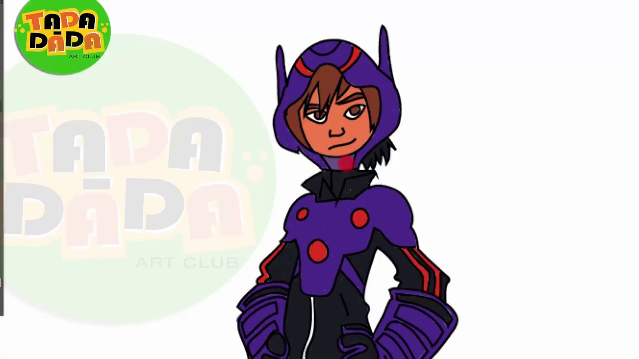 How to draw HIRO HAMADA from movie BIG HERO 6 | STEP BY STEP | Kids Drawing | TADA-DADA Art Club