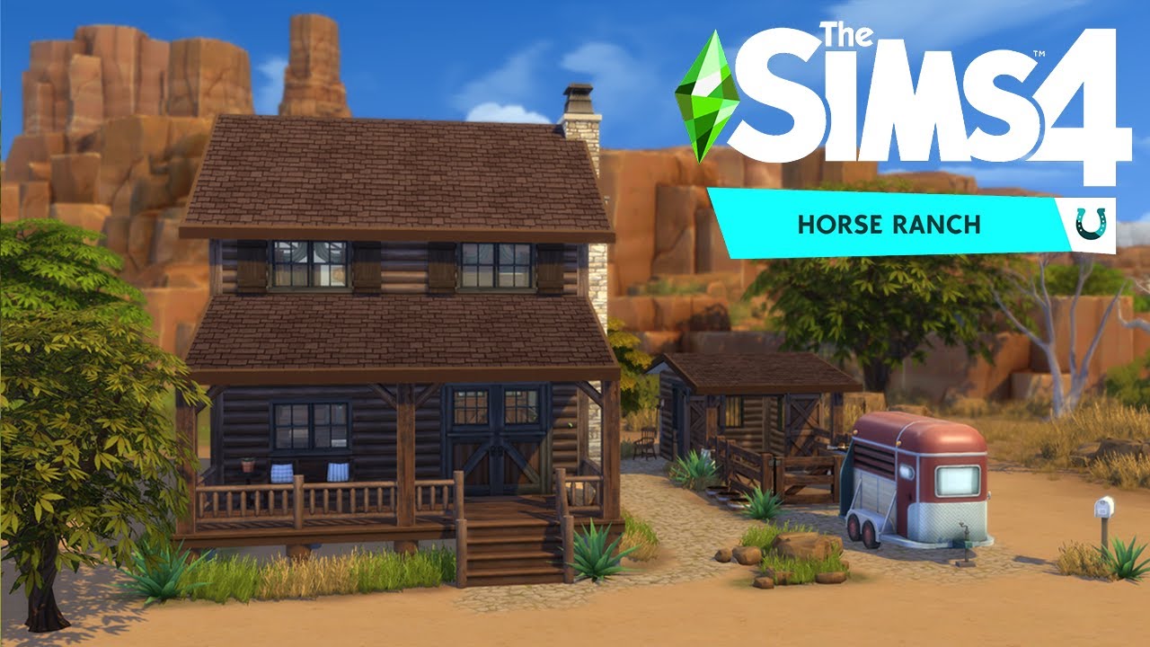 Single Dad & Opposite Daughter || The Sims 4 Horse Ranch: Speed Build