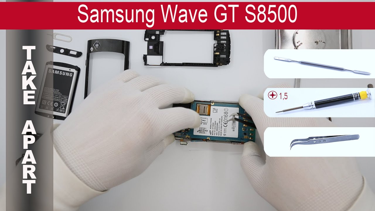Как разобрать 📱 Samsung Wave S8500 Разборка и ремонт