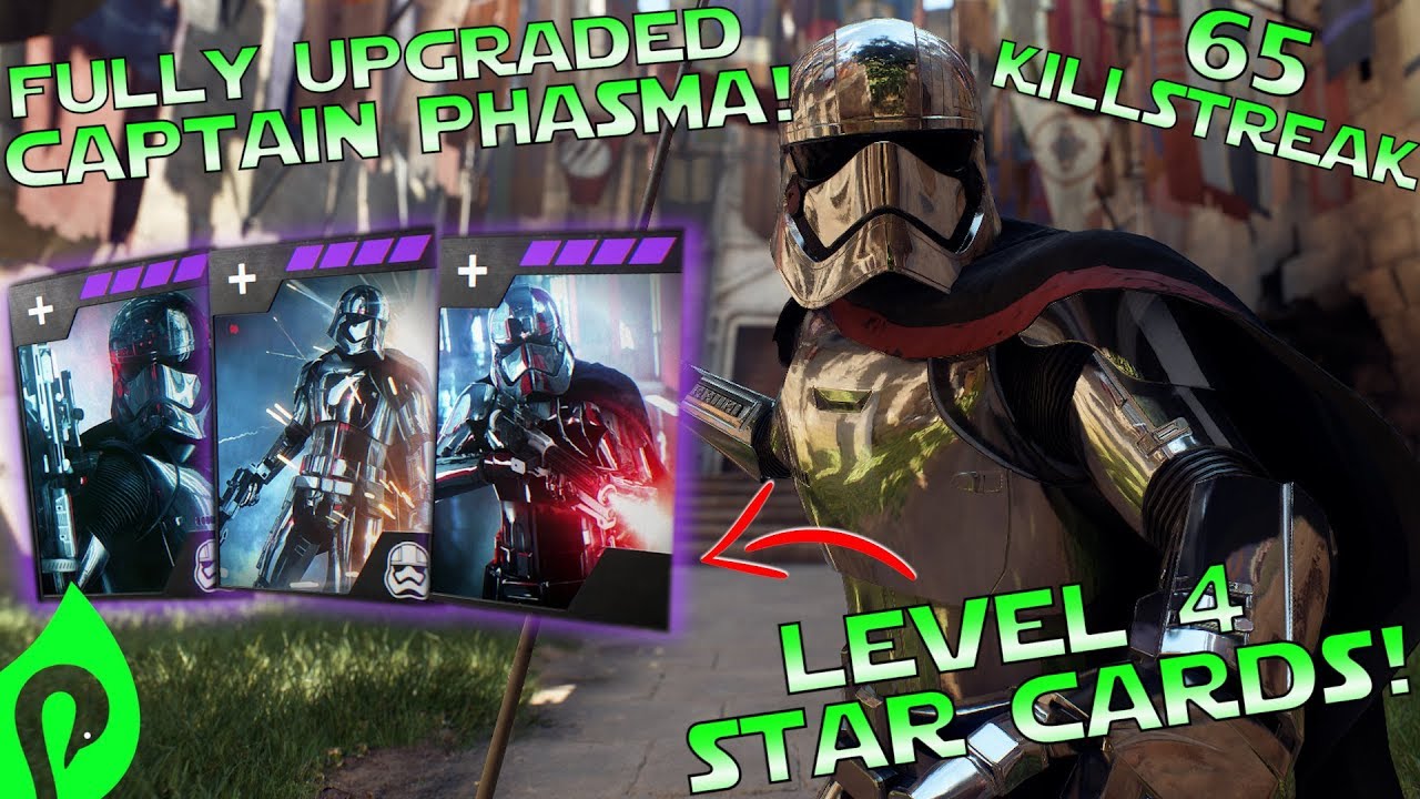 Star Wars Battlefront 2: Fully Upgraded Phasma Gameplay/ 65 Killstreak!!!