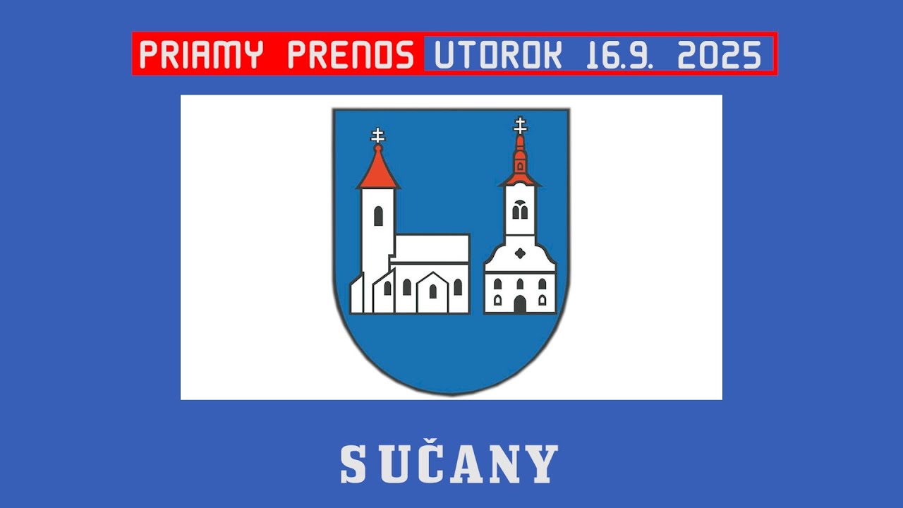 Obecné zastupiteľstvo Obec Sučany 16.9. 2025