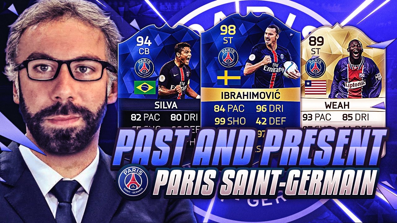 PAST AND PRESENT PSG SQUAD BUILDER with TOTS IBRAHIMOVIC and LEGEND WEAH - FIFA 16 Ultimate Team
