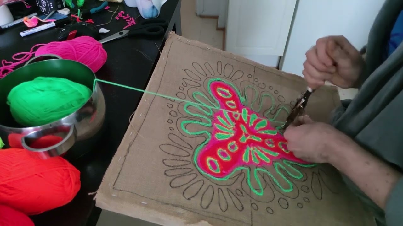 Danella tool rug tufting ASMR