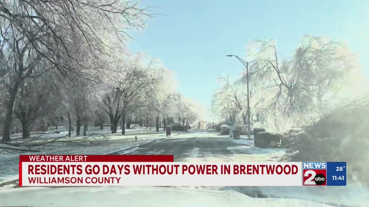 Power outages continue in Brentwood