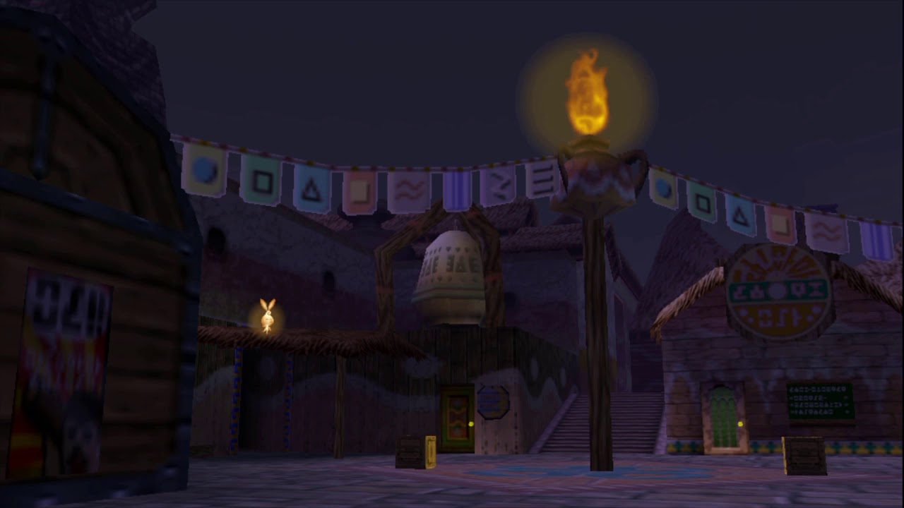 Majora's Mask Ambiance - East Clock Town (Night) - 10 Hours