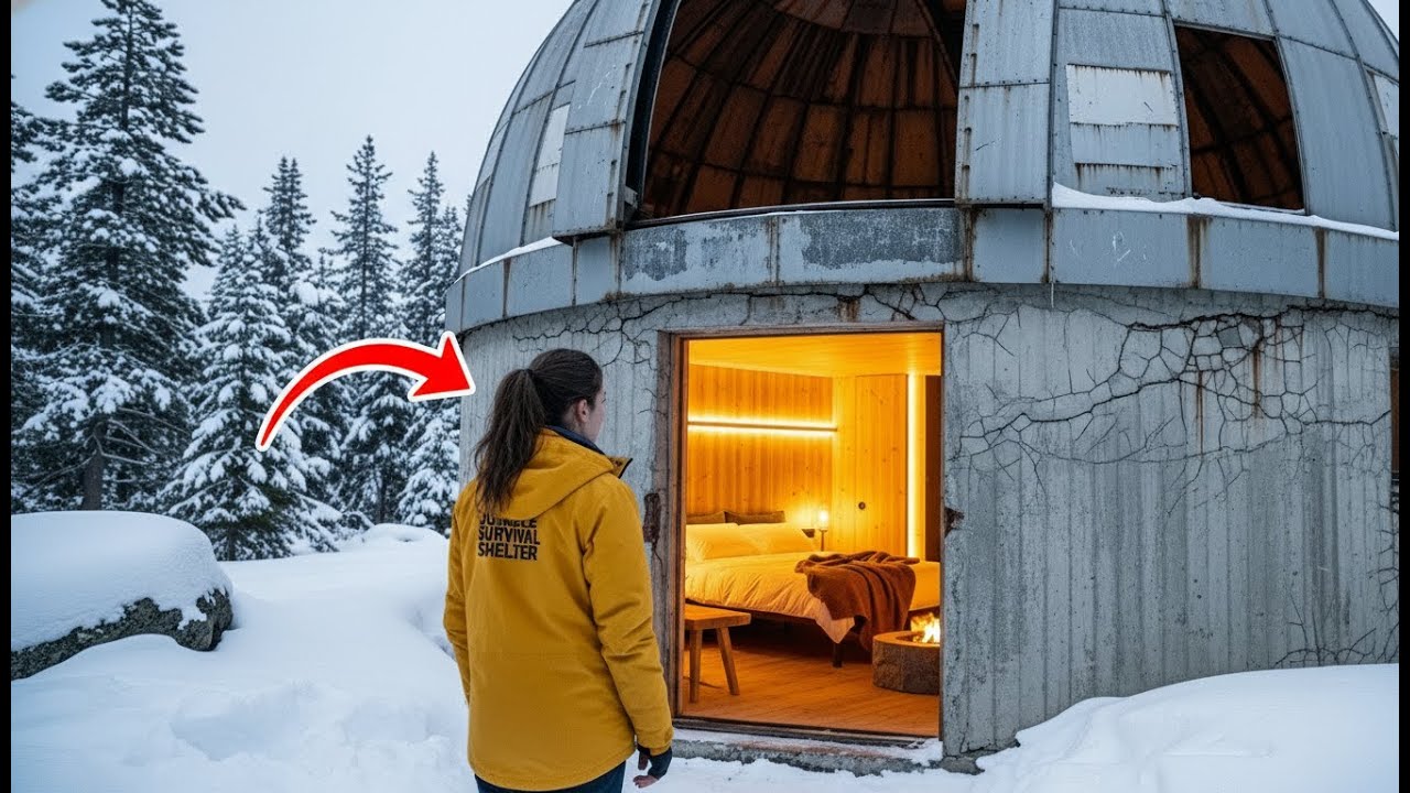 I Turned an Abandoned Observatory into a Luxury House in the Snow (ASMR)