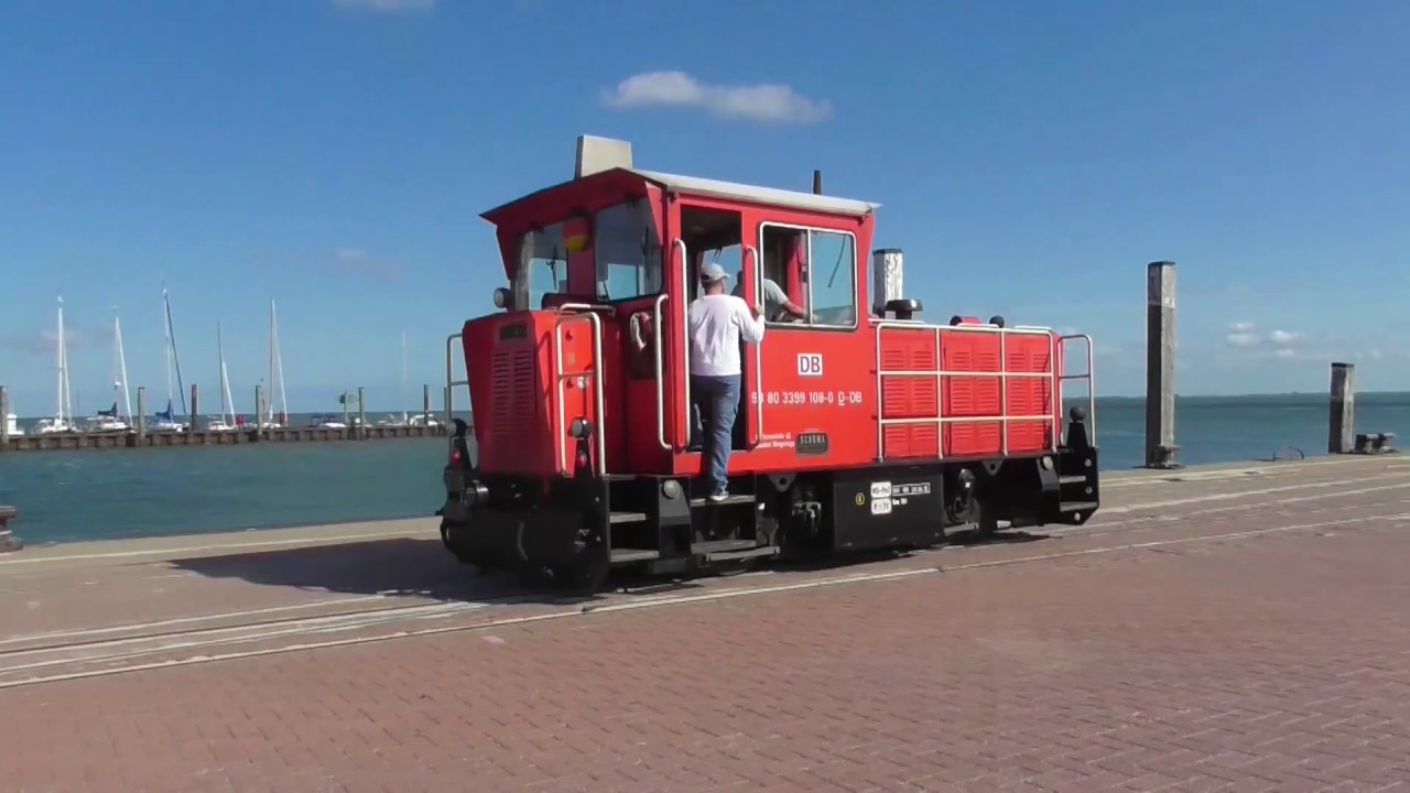 Inselbahn Wangerooge - Betrieb auf der Mole