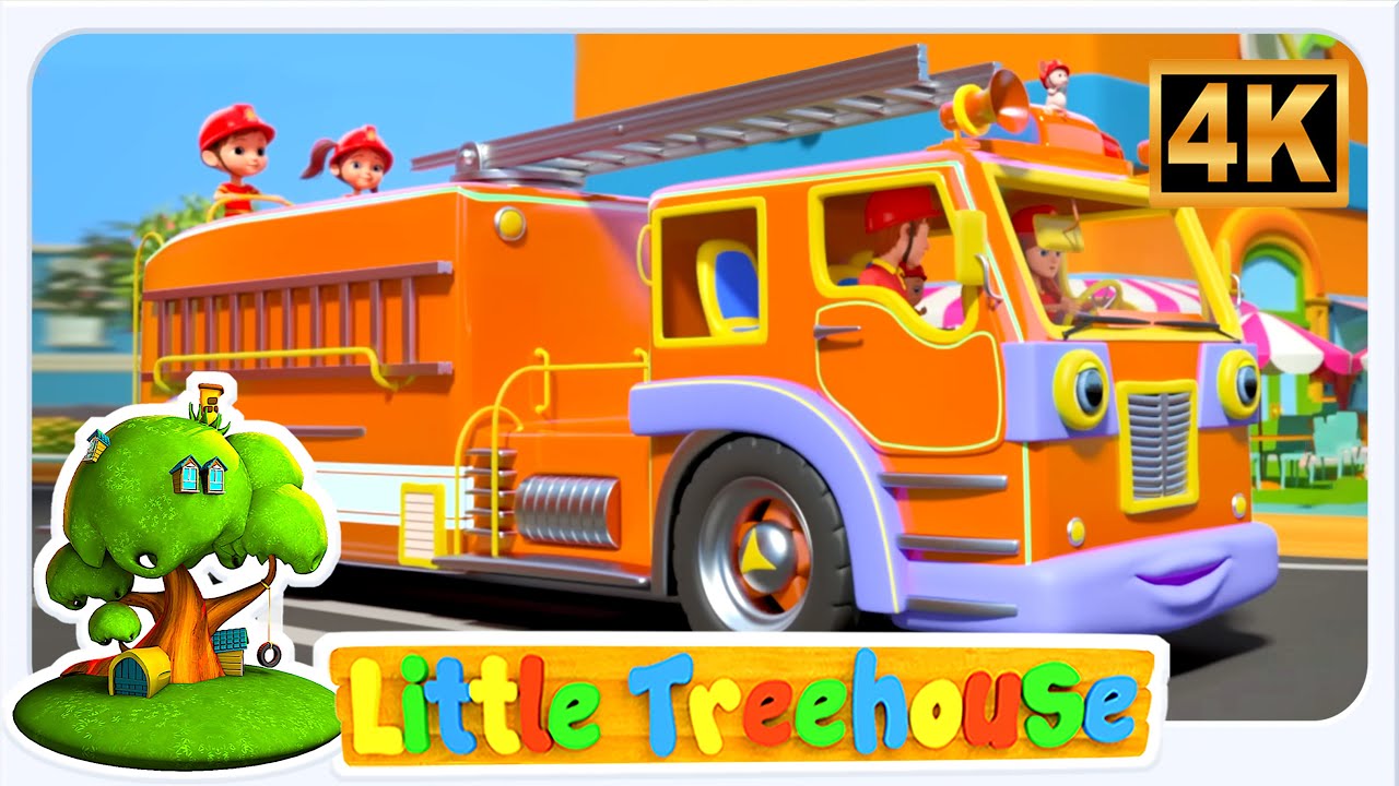 Wheels on the Fire Truck Vehicle Song & Rhyme for Kids