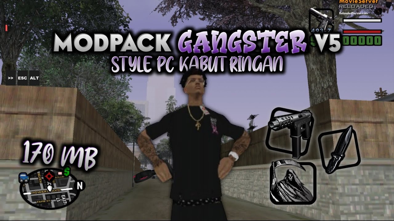 MODPACK STYLE GANGSTER V5!! KABUT RINGAN!! GTA SAMP ANDROID