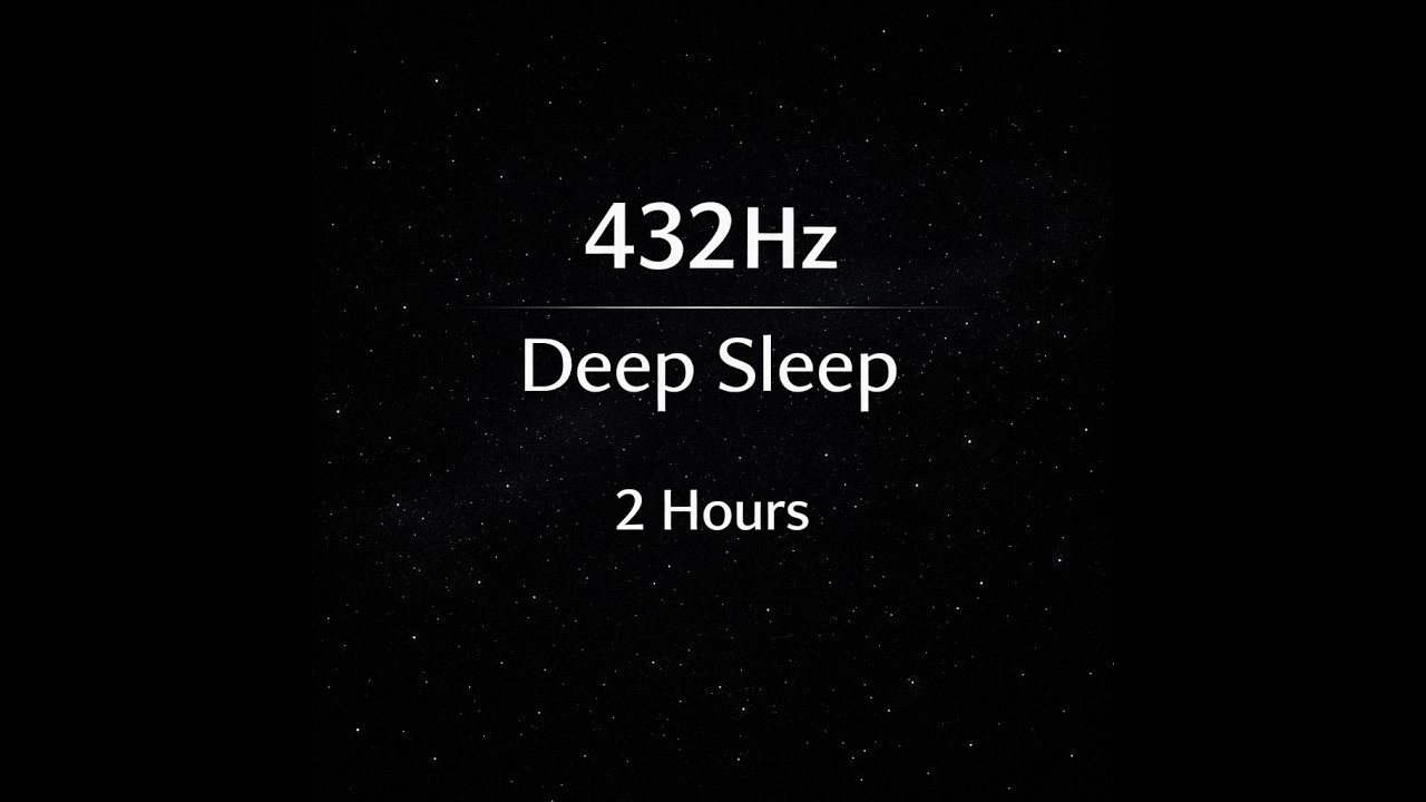 432Hz Deep Sleep Music | Dark Ambient Low Frequency Drone (2 Hours, Black Screen)