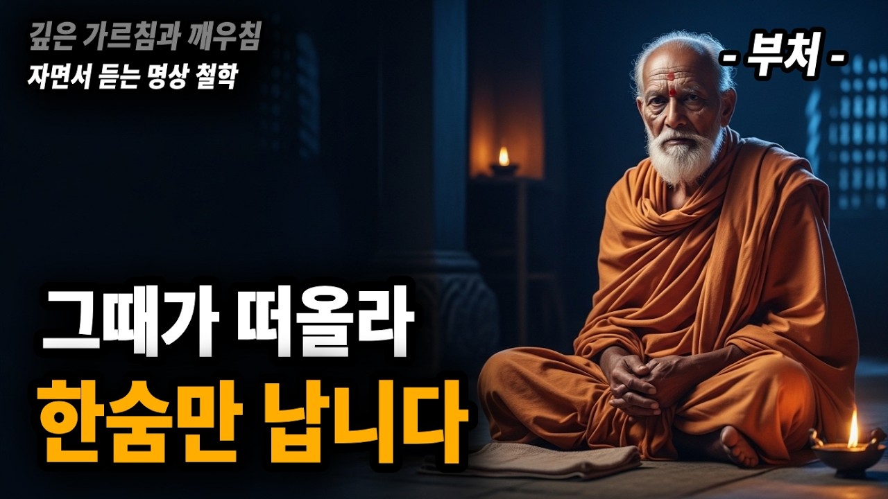 [수면유도] 60대 이후 젊은 날 선택이 자꾸 후회될 때, 과거에 매달리실 필요 없습니다 (부처 36분 연속듣기)┃불면증┃마음비우기┃후회