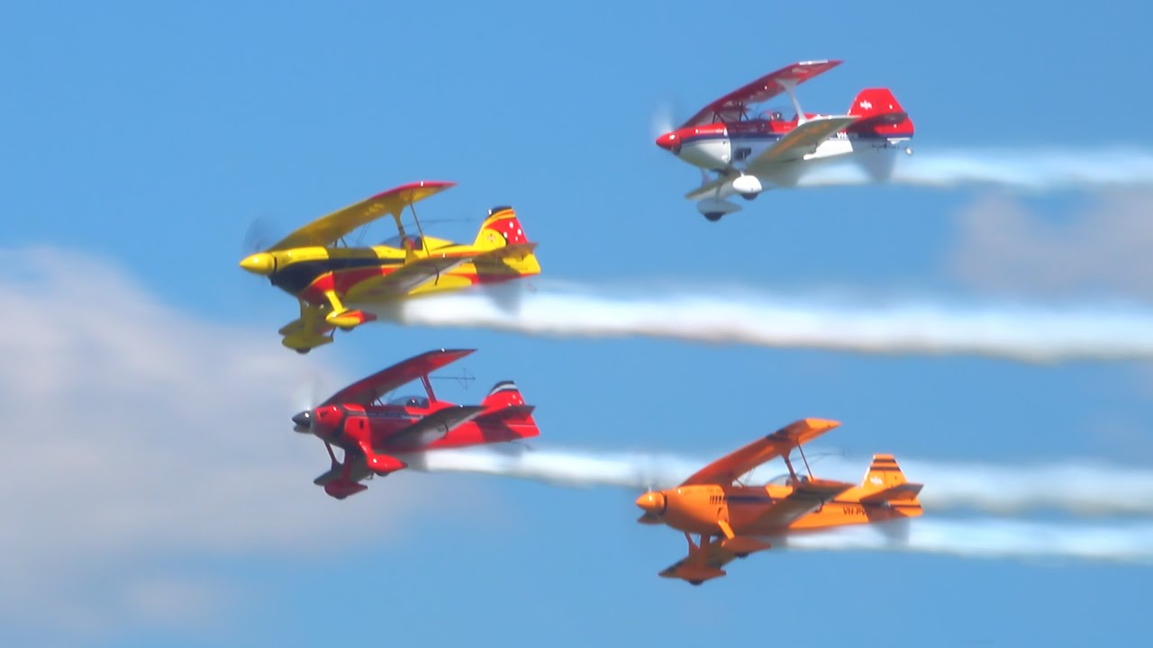 Dancing on the Razor’s Edge: Four Biplanes in Precision Aerobatics!