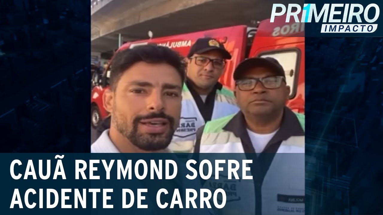 Cau&atilde; Reymond se envolve em acidente de carro no Rio de Janeiro | Primeiro Impacto (07/07/22)