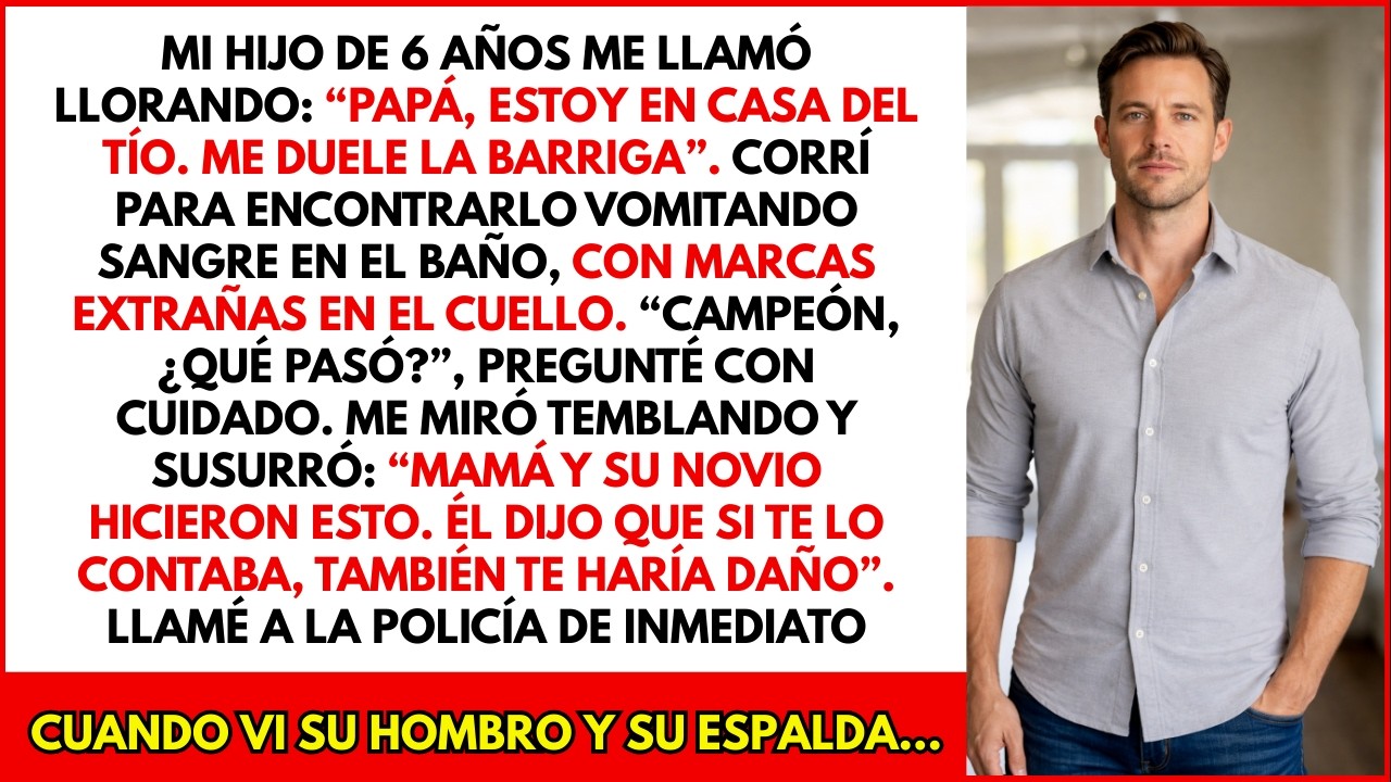 Mi hijo de seis años me llamó desde casa de su tío… entonces vi su hombro y llamé a la policía