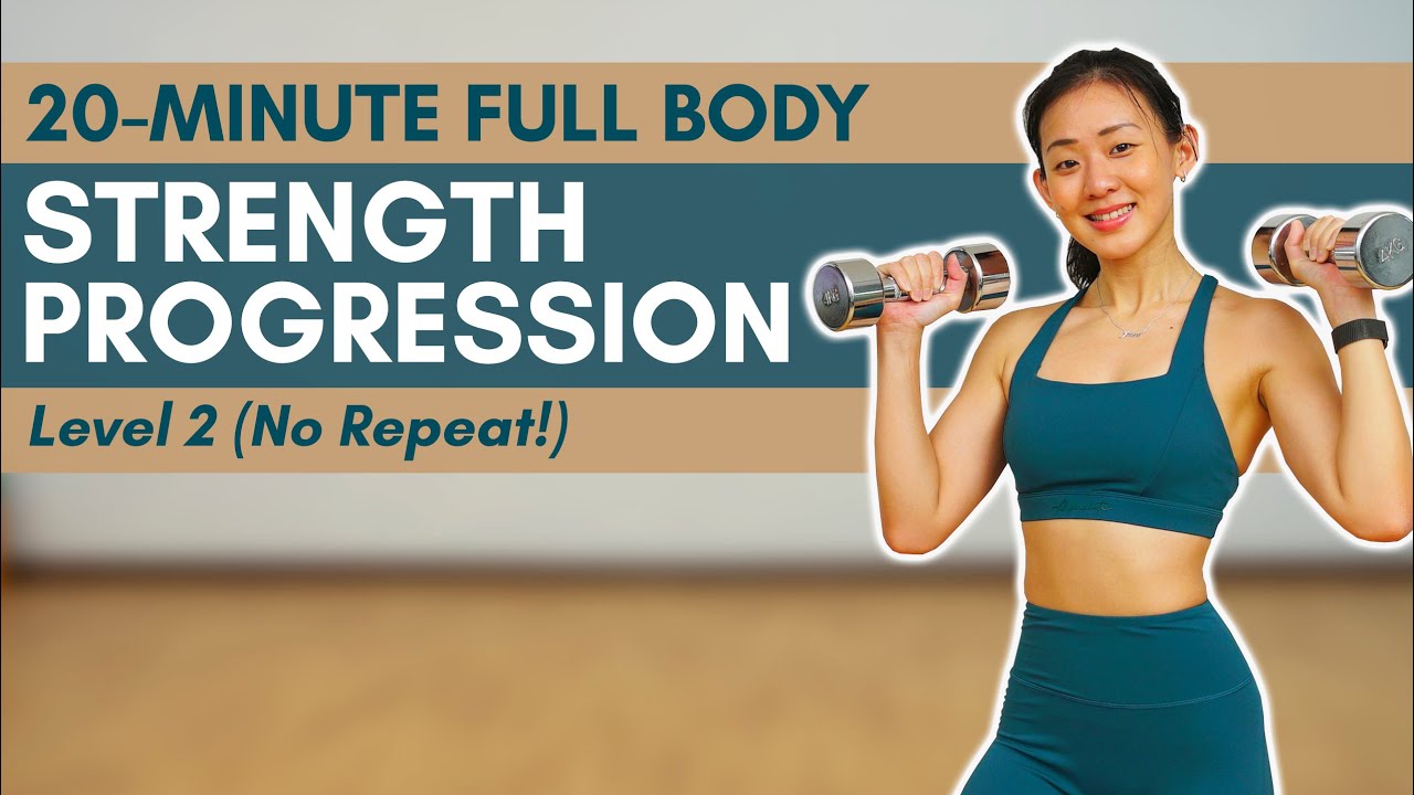 20-Minute Full Body Strength with Dumbbells🔥 LEVEL 2 (No Repeat!)