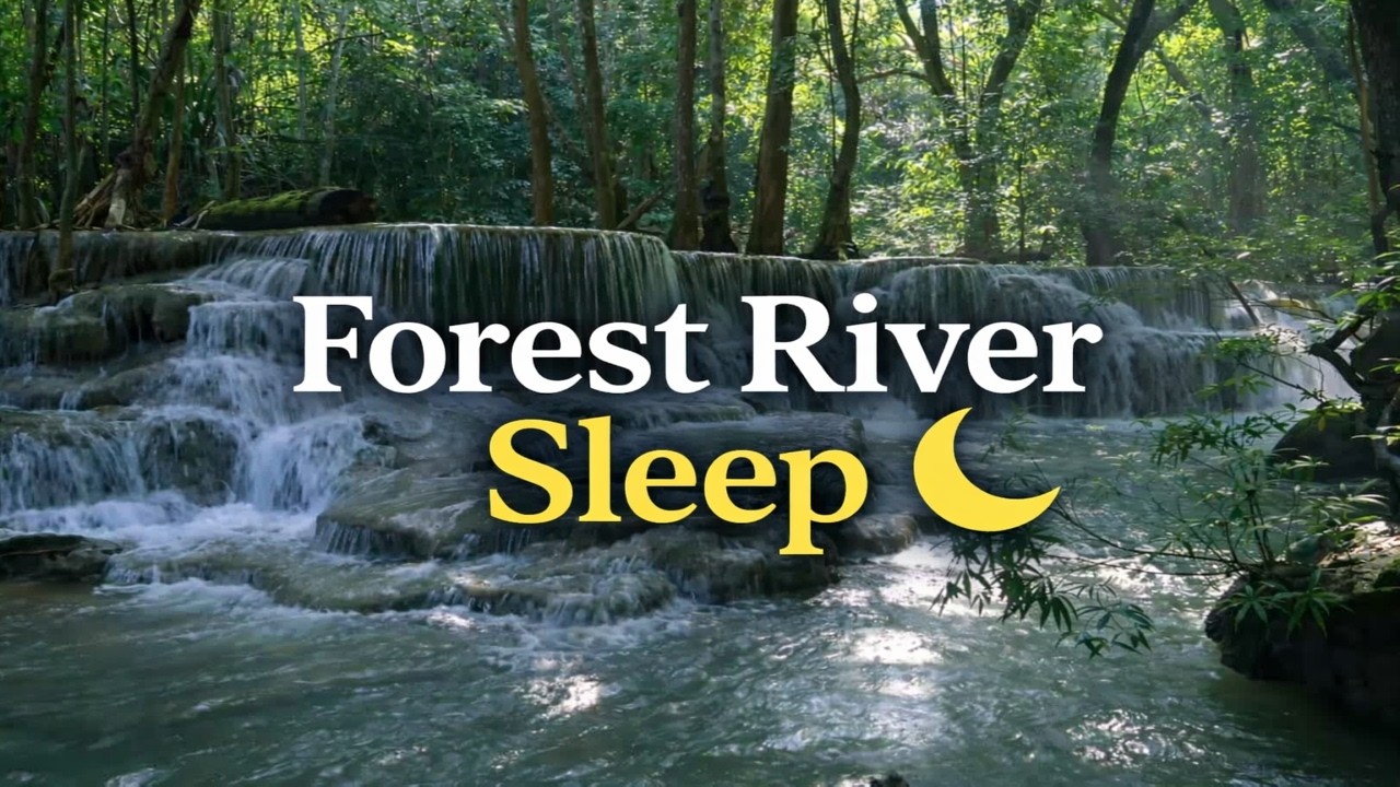 Deep Forest River Sounds for Deep Sleep 🌙 4 Hours of Relaxing Nature Water Sounds (4K)