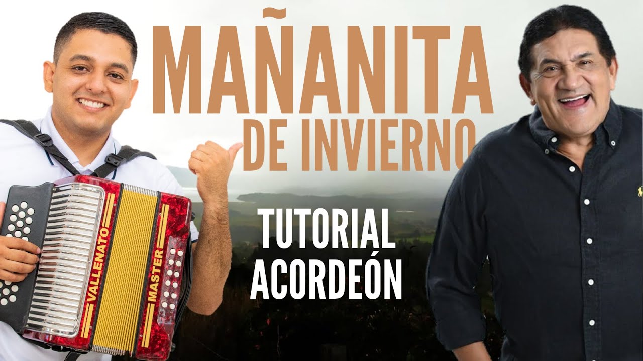 MAÑANITA DE INVIERNO - Los Hermanos Zuleta (Tutorial Acordeón)