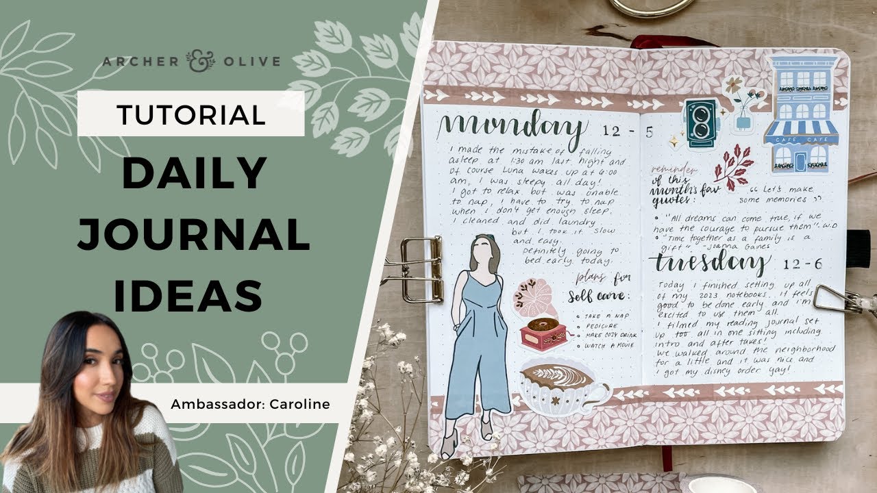 Tips To Quickly Set Up and Decorate Daily Journal Spreads To Be Consistent With Journaling